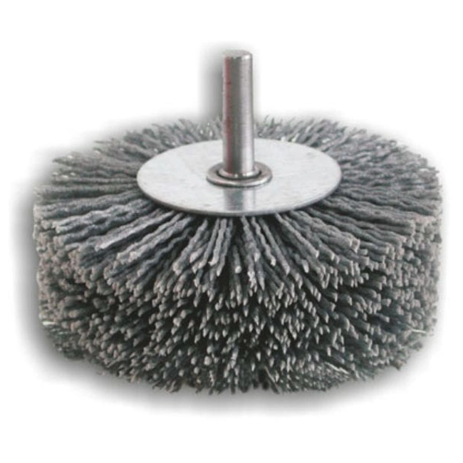 Vendita online Spazzola in nylon abrasivo mm.100 con gambo da 8x30
